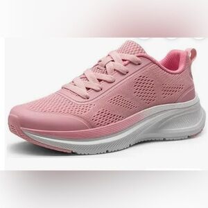 Dream Pairs White, Blue, and Pink Mesh Sneakers